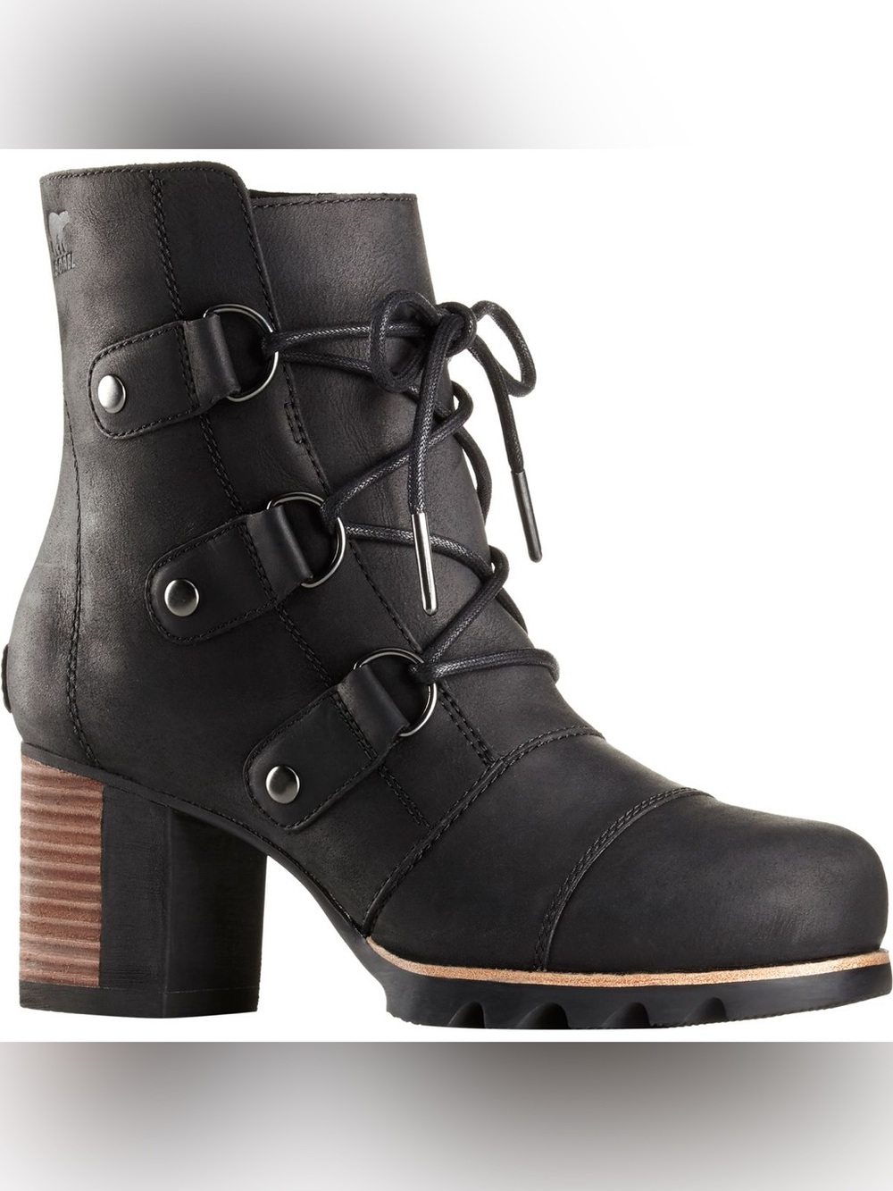 Sorel Addington Lace Up Boots Heels Size 10